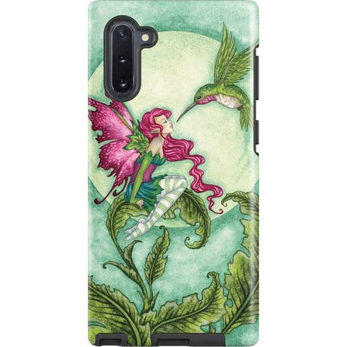 Amy Brown Flirting Fairy and Hummingbird Galaxy Note 10 Pro Case
