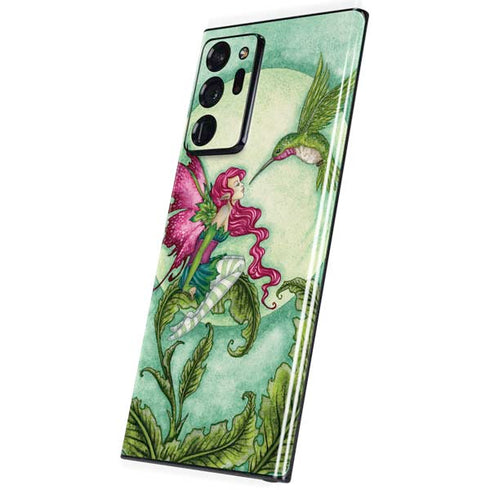Amy Brown Flirting Fairy and Hummingbird Galaxy Note20 Ultra 5G Skin