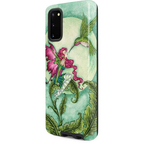Amy Brown Flirting Fairy and Hummingbird Galaxy S20 Pro Case
