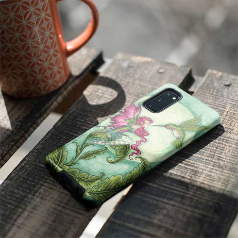 Amy Brown Flirting Fairy and Hummingbird Galaxy S20 Pro Case