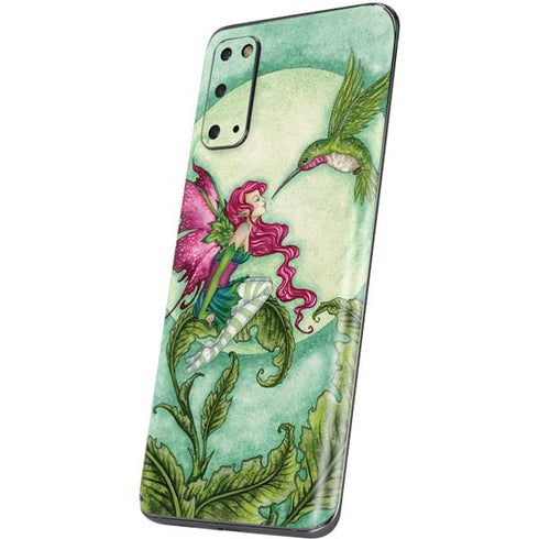 Amy Brown Flirting Fairy and Hummingbird Galaxy S20 Skin