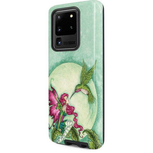 Amy Brown Flirting Fairy and Hummingbird Galaxy S20 Ultra 5G Pro Case