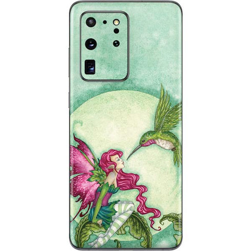 Amy Brown Flirting Fairy and Hummingbird Galaxy S20 Ultra 5G Skin