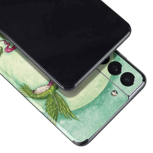 Amy Brown Flirting Fairy and Hummingbird Galaxy S21 5G Skin