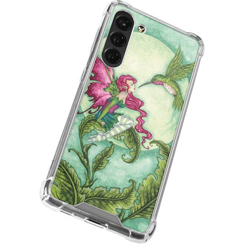 Amy Brown Flirting Fairy and Hummingbird Galaxy S23 Plus Clear Case