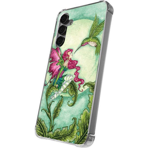 Flirting Fairy and Hummingbird by Amy Brown Galaxy S24 Plus Clear Case