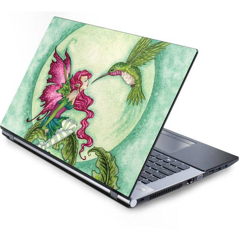 Amy Brown Flirting Fairy and Hummingbird Generic Laptop Skin