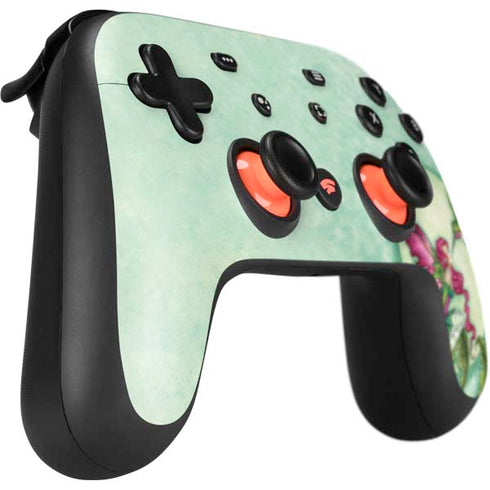 Amy Brown Flirting Fairy and Hummingbird Google Stadia Controller Skin