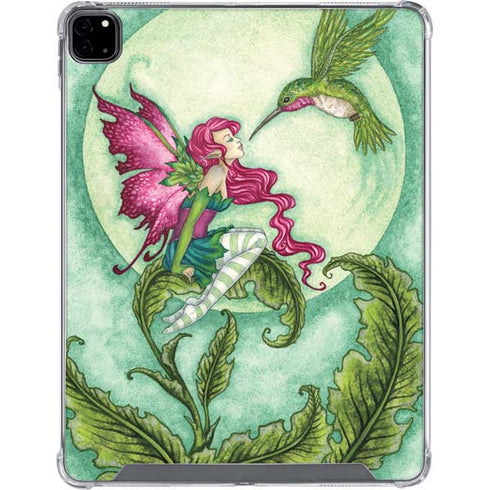 Amy Brown Flirting Fairy and Hummingbird iPad Pro 12.9in (2020) Clear Case
