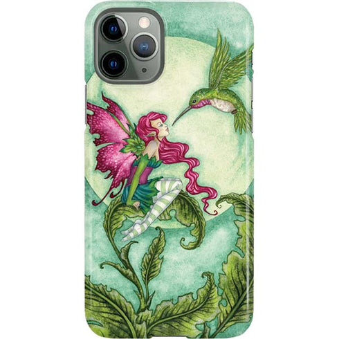 Amy Brown Flirting Fairy and Hummingbird iPhone 11 Pro Lite Case