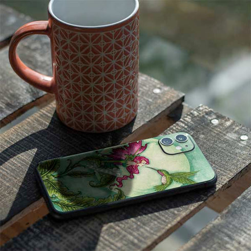 Amy Brown Flirting Fairy and Hummingbird iPhone 11 Skin