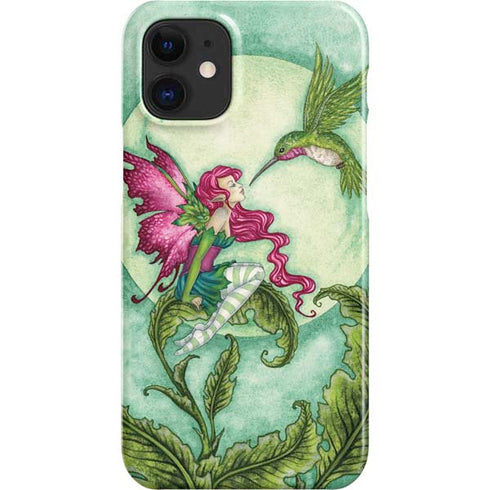 Amy Brown Flirting Fairy and Hummingbird iPhone 12 Mini Lite Case