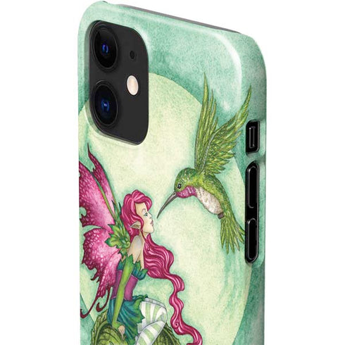 Amy Brown Flirting Fairy and Hummingbird iPhone 12 Mini Lite Case
