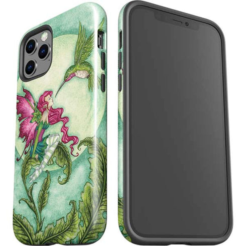 Amy Brown Flirting Fairy and Hummingbird iPhone 12 Pro Impact Case