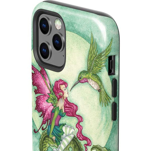 Amy Brown Flirting Fairy and Hummingbird iPhone 12 Pro Max Impact Case