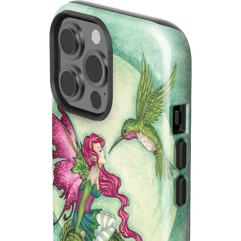 Amy Brown Flirting Fairy and Hummingbird iPhone 13 Pro Max Impact Case