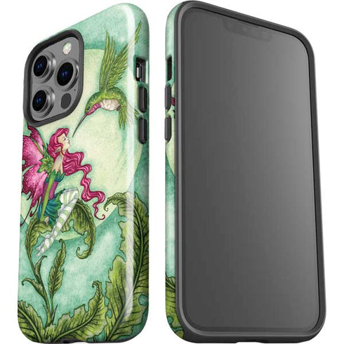 Flirting Fairy and Hummingbird by Amy Brown iPhone 15 Pro Impact Case