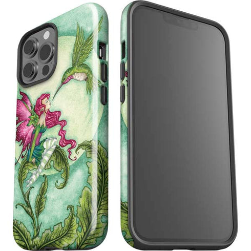 Flirting Fairy and Hummingbird by Amy Brown iPhone 15 Pro Max Impact Case