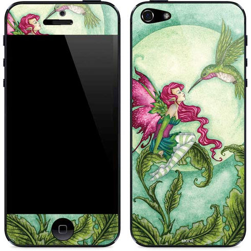 Amy Brown Flirting Fairy and Hummingbird iPhone 5/5s/5SE Skin