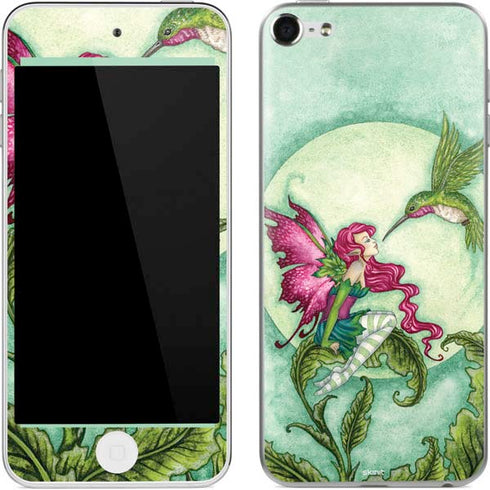 Amy Brown Flirting Fairy and Hummingbird Apple iPod Skin