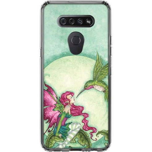 Flirting Fairy and Hummingbird by Amy Brown LG K51/Q51 Clear Case