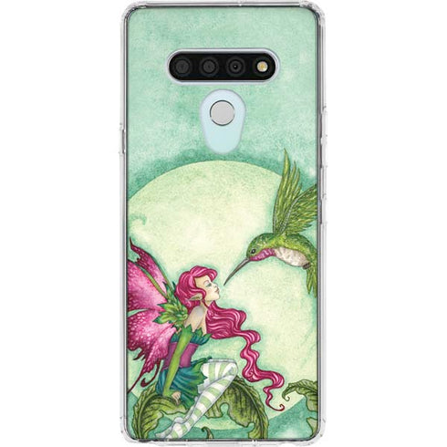 Flirting Fairy and Hummingbird by Amy Brown LG Stylo 6 Clear Case