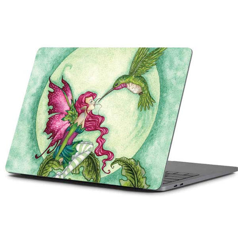 Amy Brown Flirting Fairy and Hummingbird Apple MacBook Pro 13-inch Skin