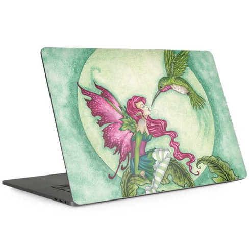Amy Brown Flirting Fairy and Hummingbird Apple MacBook Pro 15-inch Skin