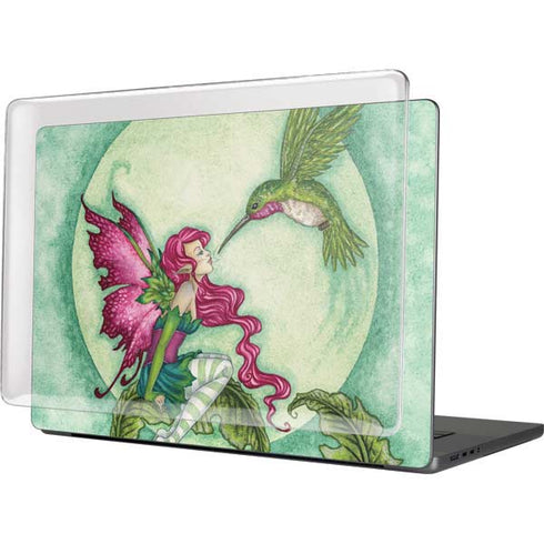 Flirting Fairy and Hummingbird by Amy Brown MacBook Pro 16in (2021-25) Case plus Skin