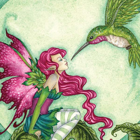 Amy Brown Flirting Fairy and Hummingbird Moto E5 Play Skin