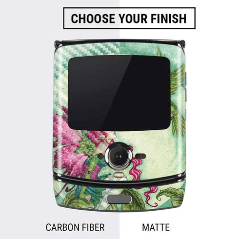 Amy Brown Flirting Fairy and Hummingbird Motorola RAZR Skin