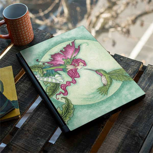 Amy Brown Flirting Fairy and Hummingbird MSI GS65 Stealth Laptop Skin