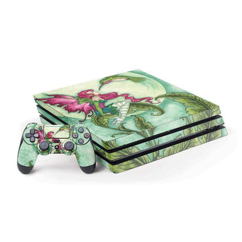 Amy Brown Flirting Fairy and Hummingbird PS4 Pro Bundle Skin