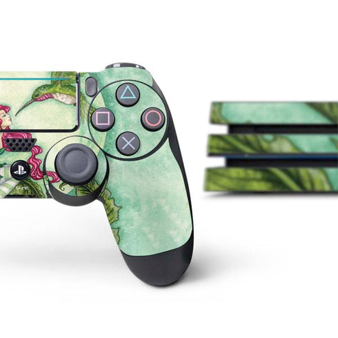 Amy Brown Flirting Fairy and Hummingbird PS4 Pro Bundle Skin