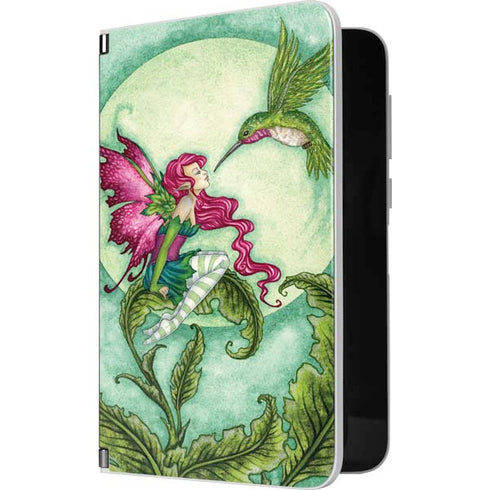 Amy Brown Flirting Fairy and Hummingbird Surface Duo Skin