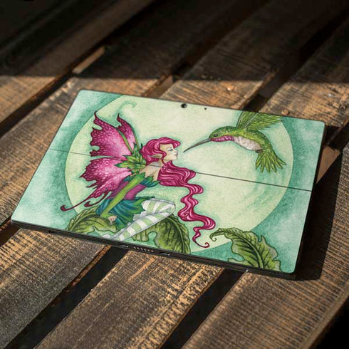 Amy Brown Flirting Fairy and Hummingbird Surface Pro 7 Skin