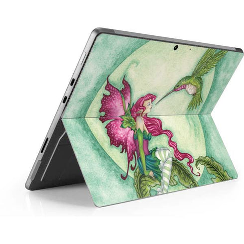 Amy Brown Flirting Fairy and Hummingbird Surface Pro 9 Skin