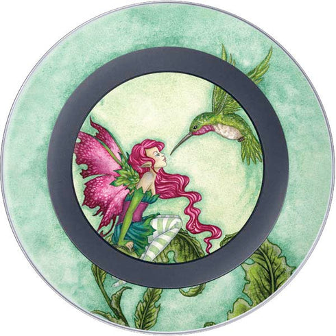 Amy Brown Flirting Fairy and Hummingbird Wireless Charger Skin