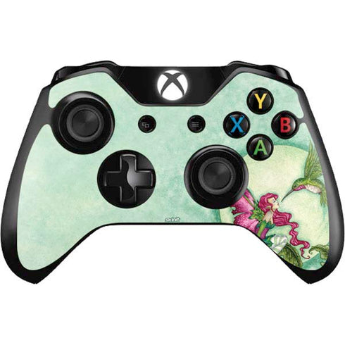 Amy Brown Flirting Fairy and Hummingbird Xbox One Controller Skin