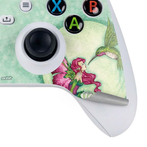Amy Brown Flirting Fairy and Hummingbird Xbox Series S Controller Skin
