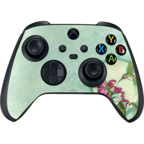 Amy Brown Flirting Fairy and Hummingbird Xbox Series X Controller Skin