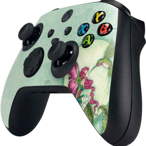Amy Brown Flirting Fairy and Hummingbird Xbox Series X Controller Skin