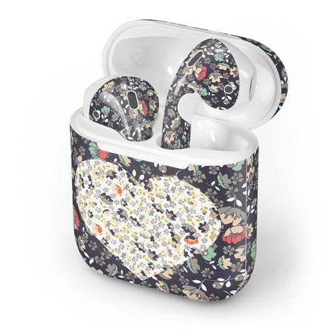 Floral Heart Apple AirPods Skin