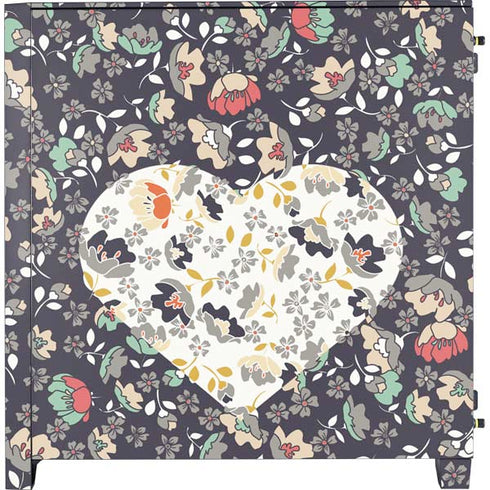 Floral Heart Corsair 4000D Tempered Glass Mid-Tower ATX Case Skin