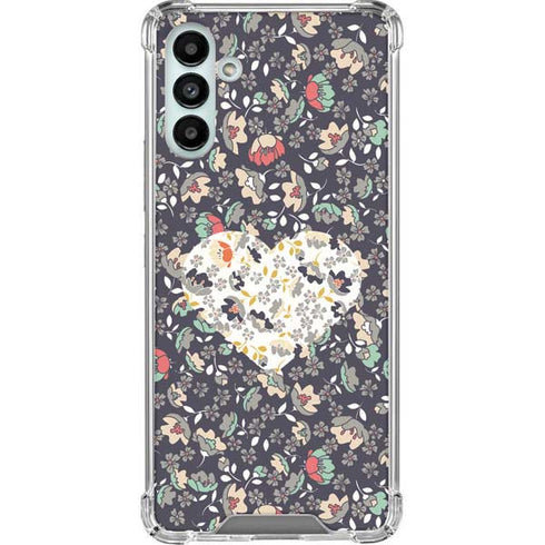 Floral Heart Galaxy A13 5G Clear Case