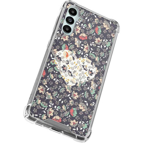 Floral Heart Galaxy A14 5G Clear Case