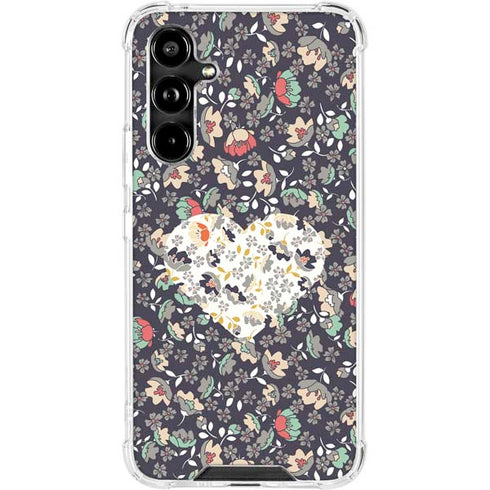Floral Heart Galaxy A54 5G Clear Case