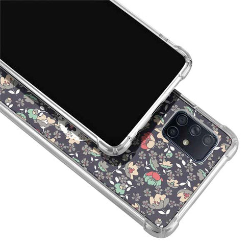 Floral Heart Galaxy A71 5G Clear Case