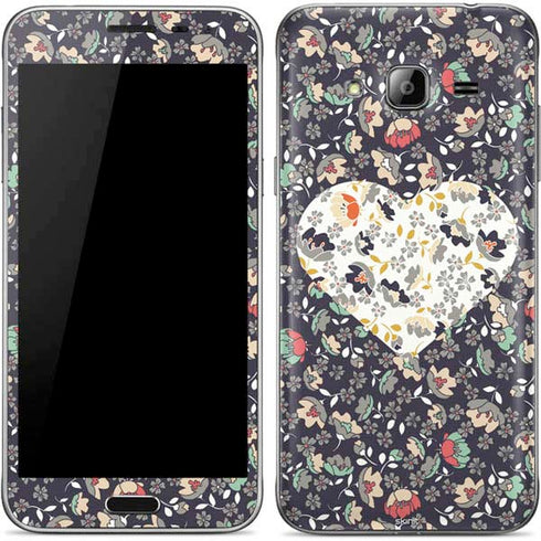 Floral Heart Galaxy J3 Skin