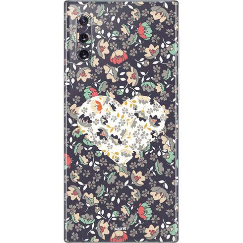 Floral Heart Galaxy Note 10 Skin